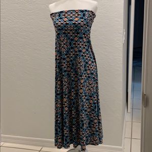 Lularoe strapless maxi dress or skirt convertible